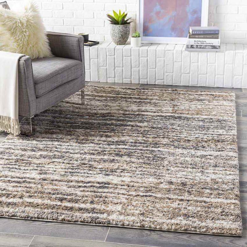 Kabel Modern Charcoal Area Rug