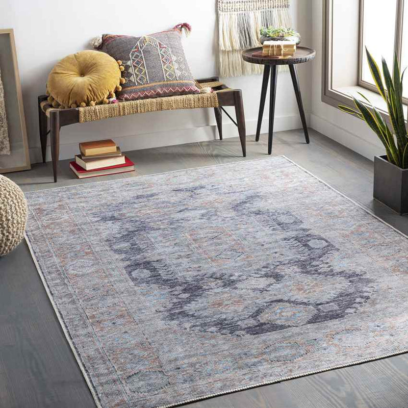 Landsmeer Traditional Butter Washable Area Rug