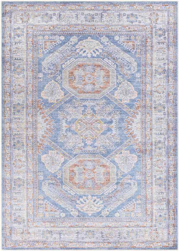 Langereis Traditional Khaki Washable Area Rug