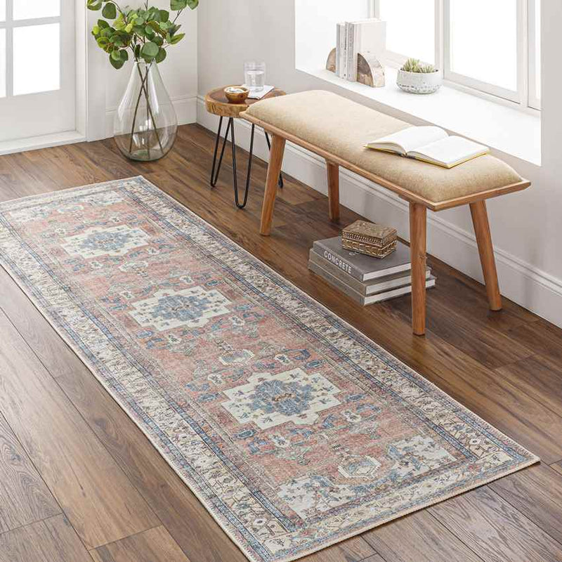 Leekerweg Traditional Charcoal Washable Area Rug