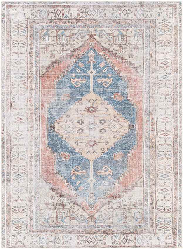 Kwadijk Traditional Wheat Washable Area Rug