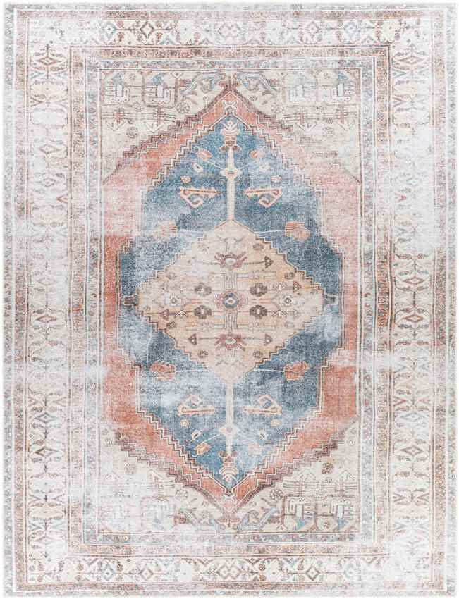 Kwadijk Traditional Wheat Washable Area Rug