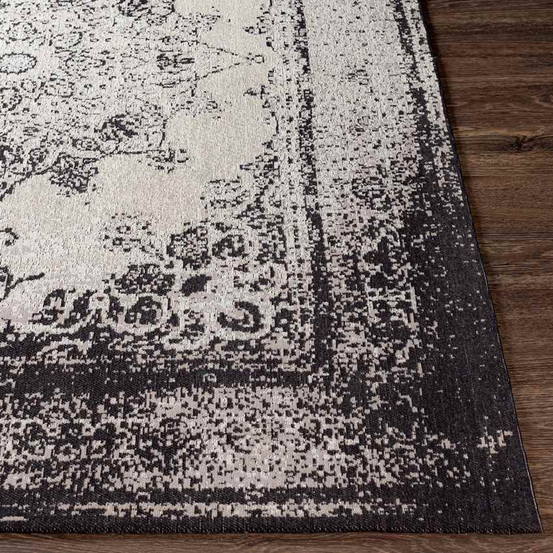 Nes Traditional Black Area Rug