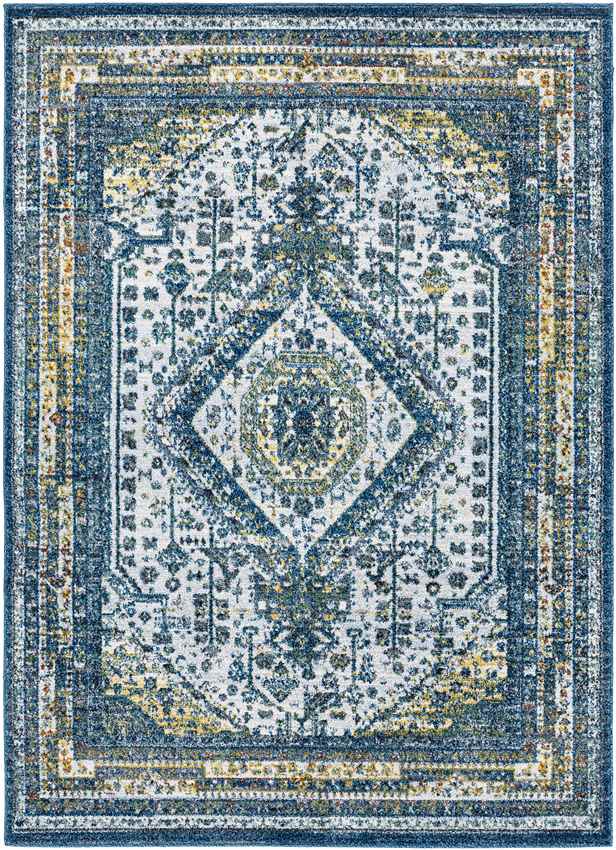 Obdam Traditional Sky Blue Area Rug