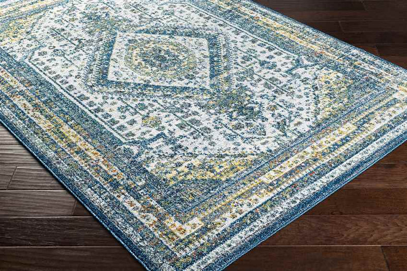 Obdam Traditional Sky Blue Area Rug