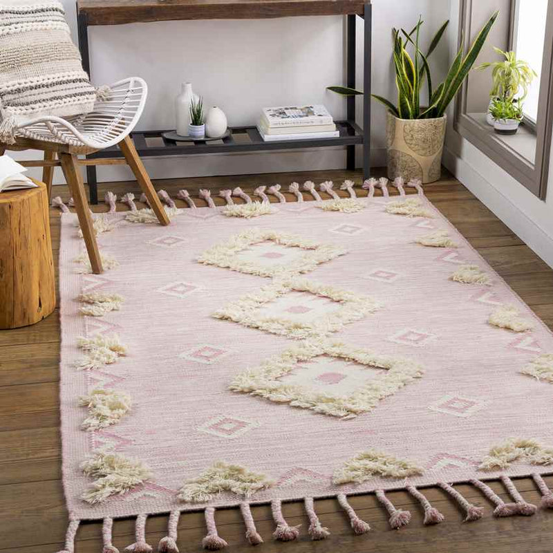 Djab Global Pale Pink Area Rug