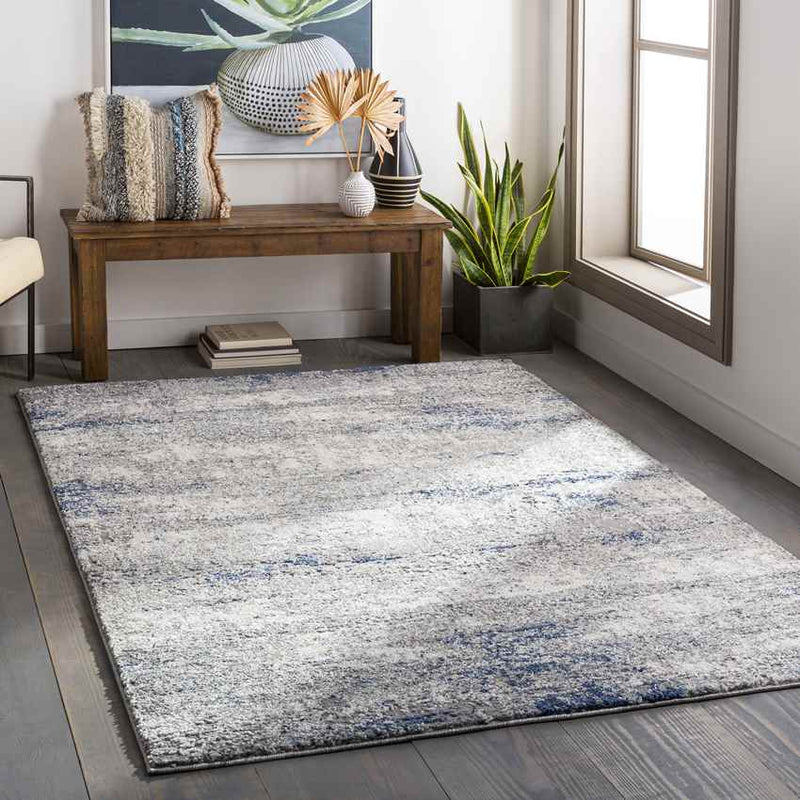 Oosterend Modern Dark Blue Area Rug