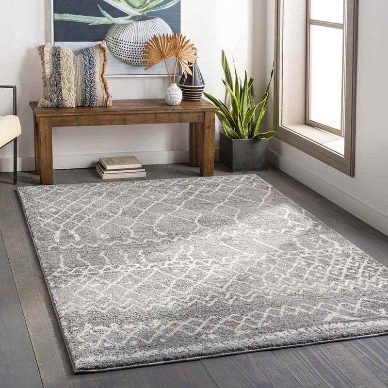 Oostwoud Global Charcoal Area Rug