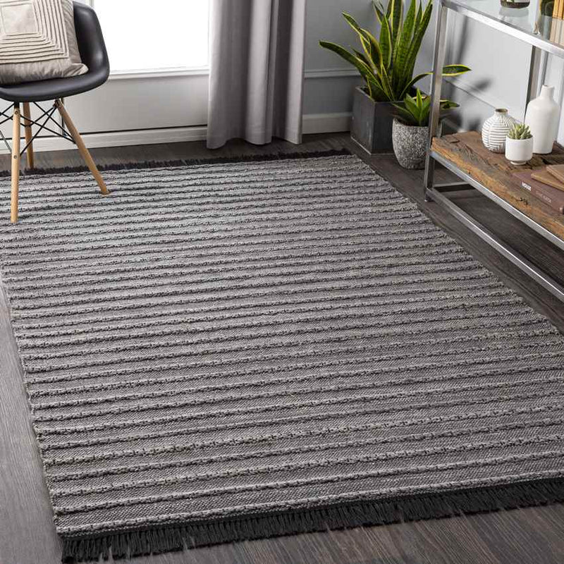 Smerp Modern Medium Gray Area Rug