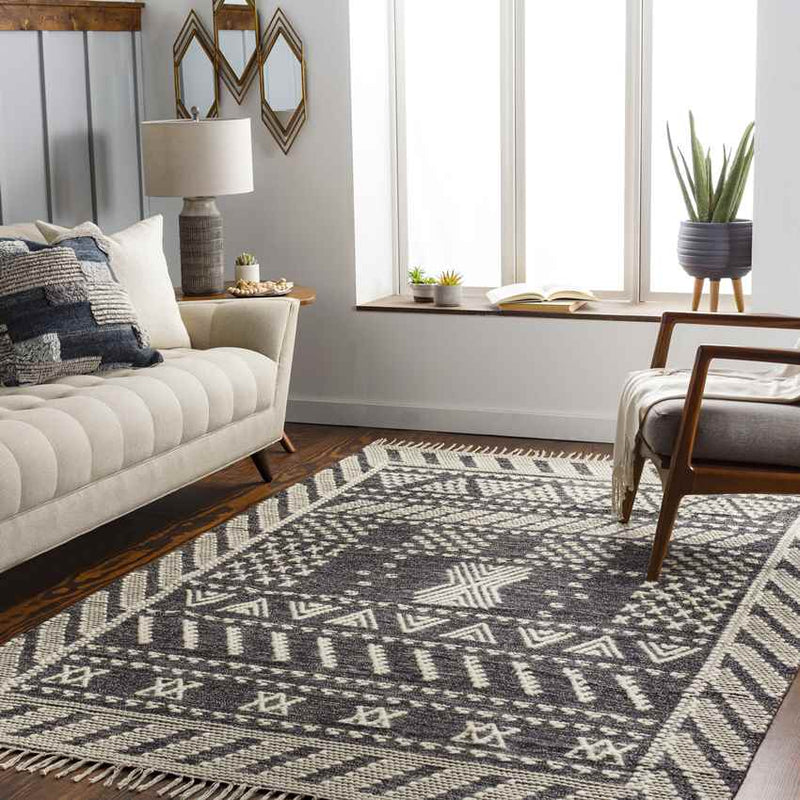 Stroet Global Charcoal Area Rug