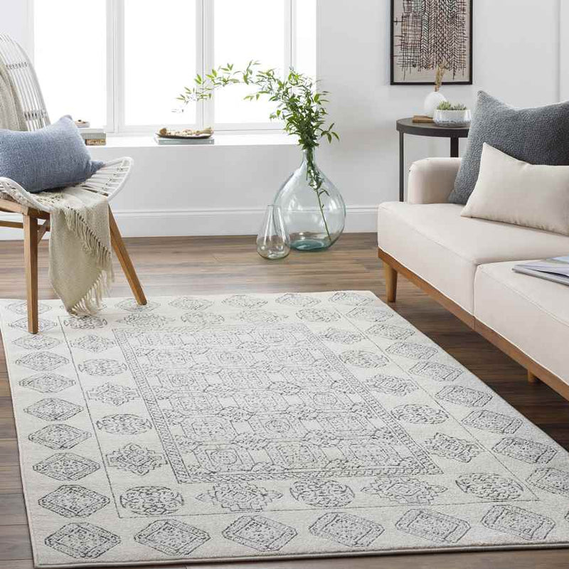 Tjallewal Global Medium Gray Area Rug