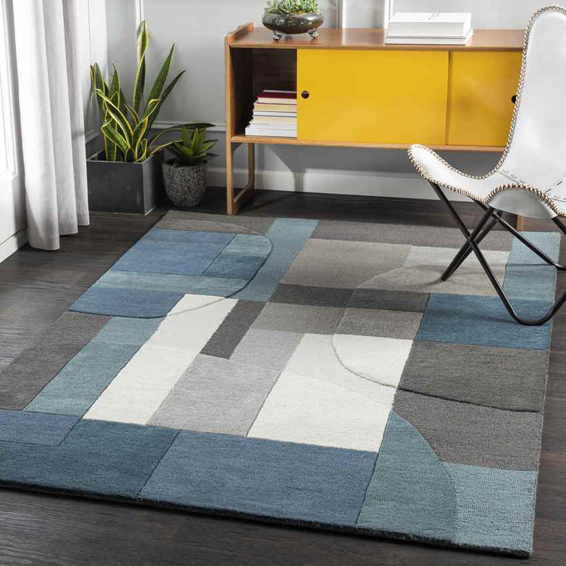 Veldhuis Modern Bright Blue Area Rug