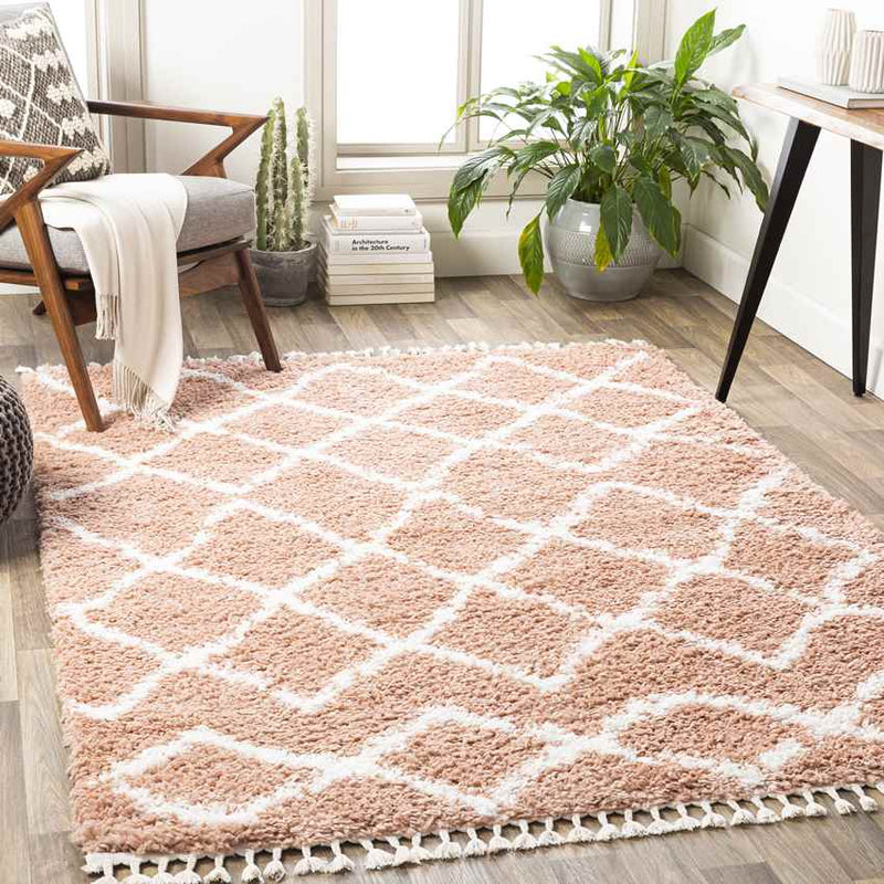 Stamford Global Pale Pink Area Rug