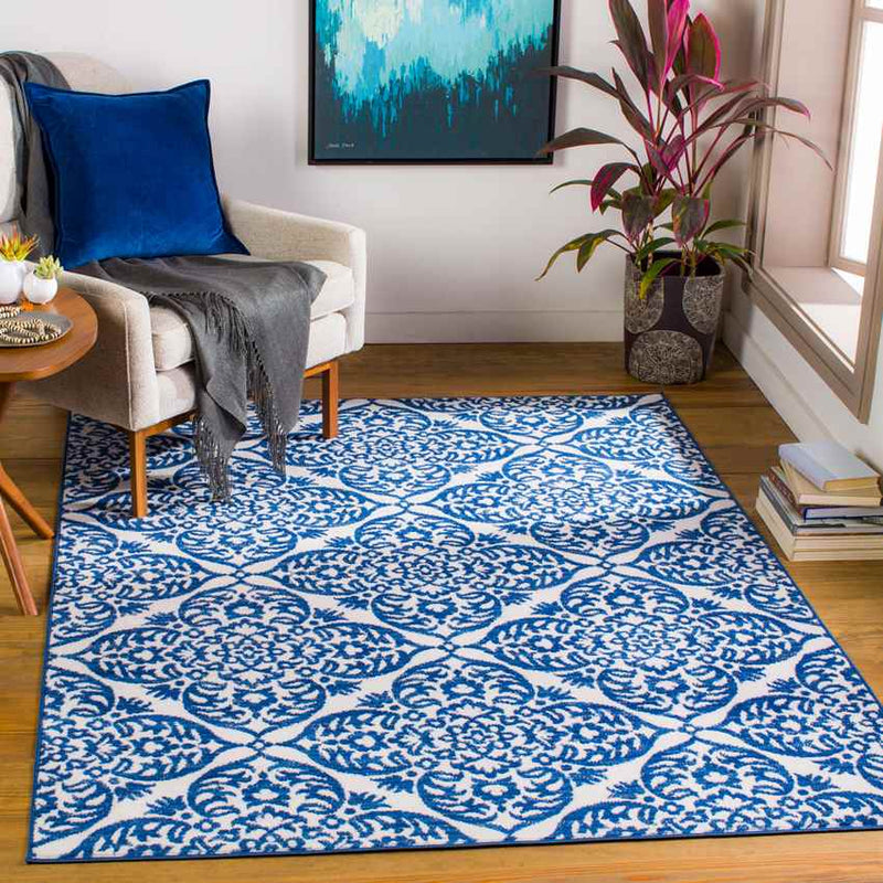 Beemdkant Traditional Ice Blue Area Rug