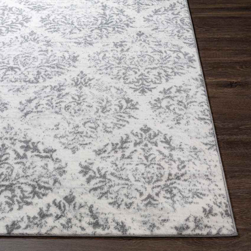 Belgeren Traditional Charcoal Area Rug