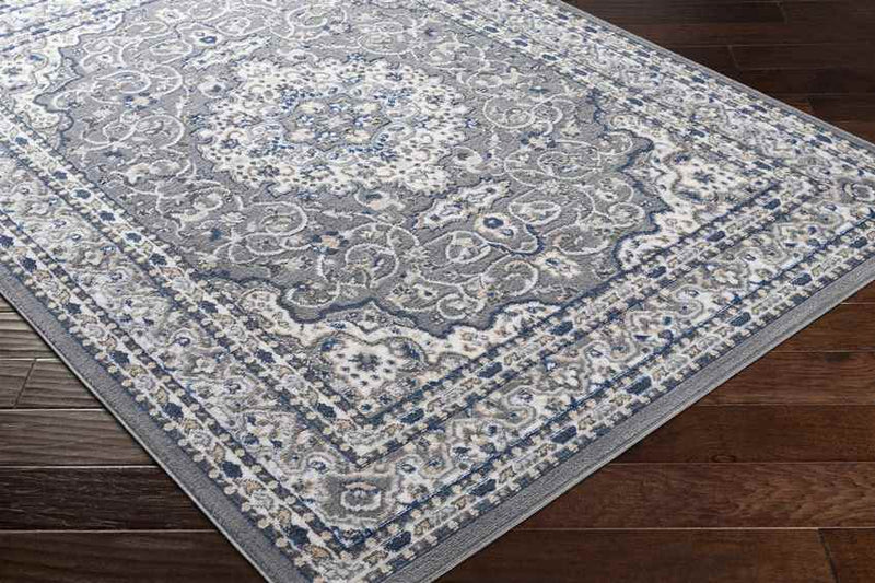 Belvert Traditional Medium Gray Area Rug