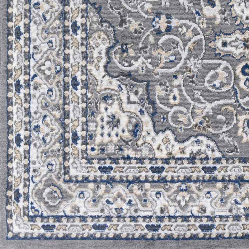 Belvert Traditional Medium Gray Area Rug