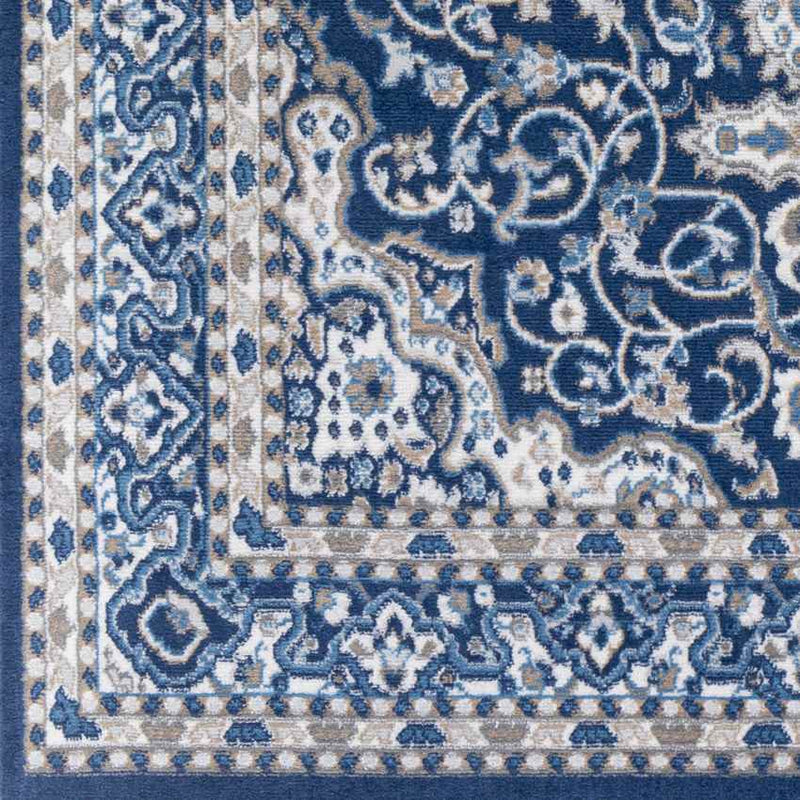 Belvert Traditional Navy Area Rug