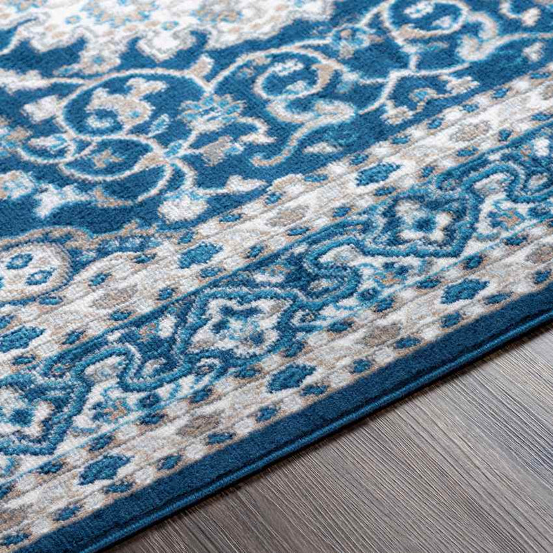 Belvert Traditional Navy Area Rug