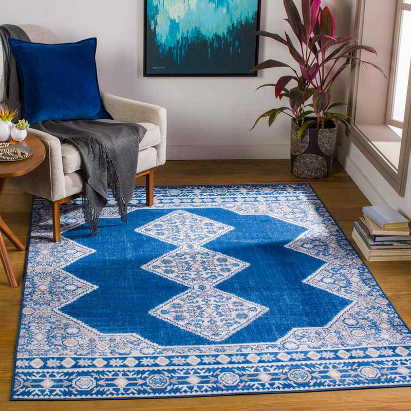 Berg Traditional Blue Area Rug