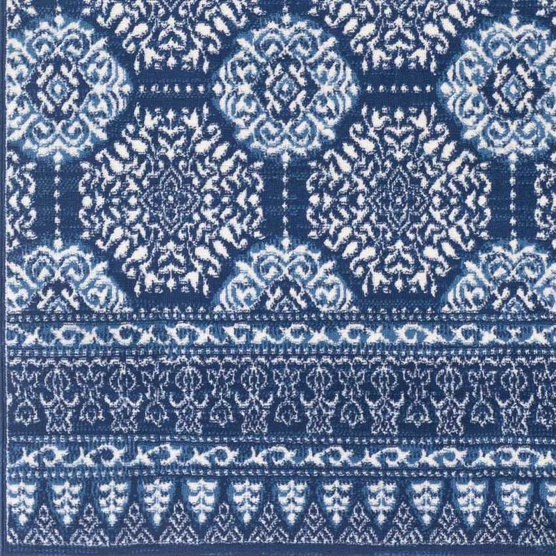 Beugen Traditional Blue Area Rug