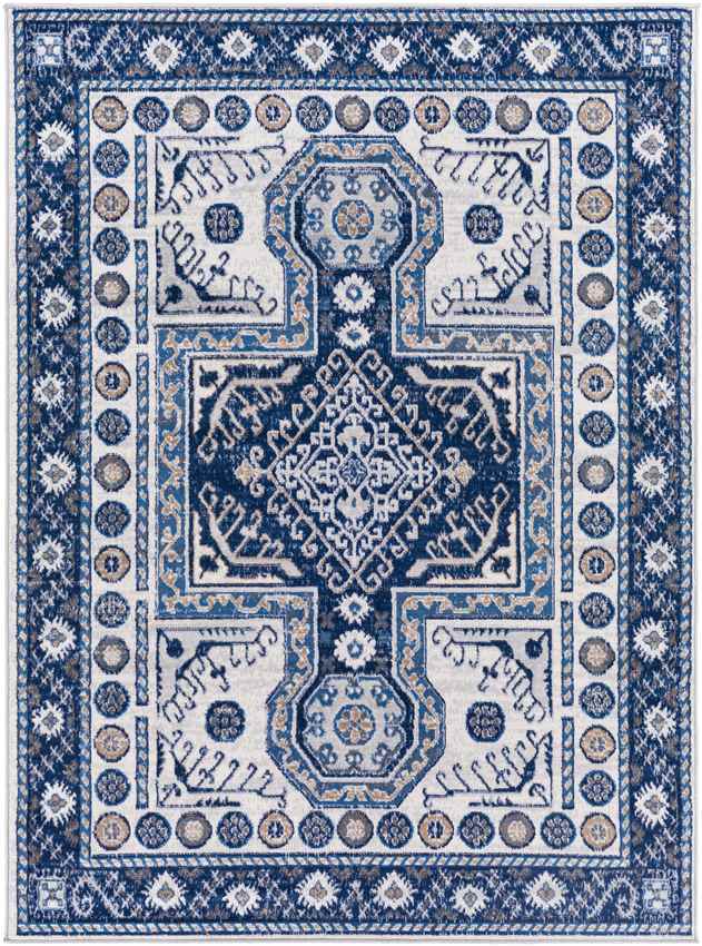 Beukelaar Traditional Blue Area Rug