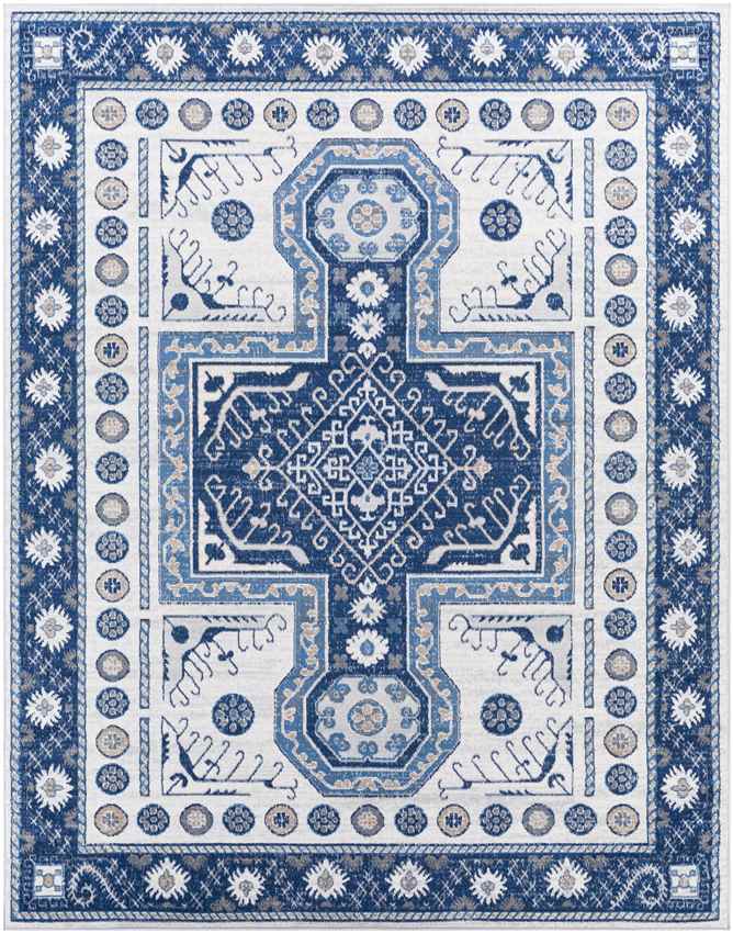 Beukelaar Traditional Blue Area Rug