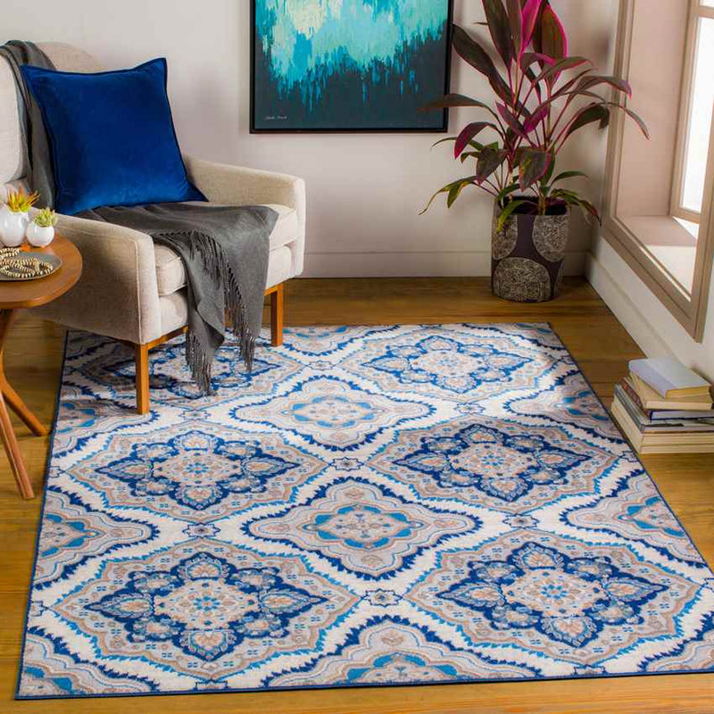 Boeiink Traditional Blue Area Rug