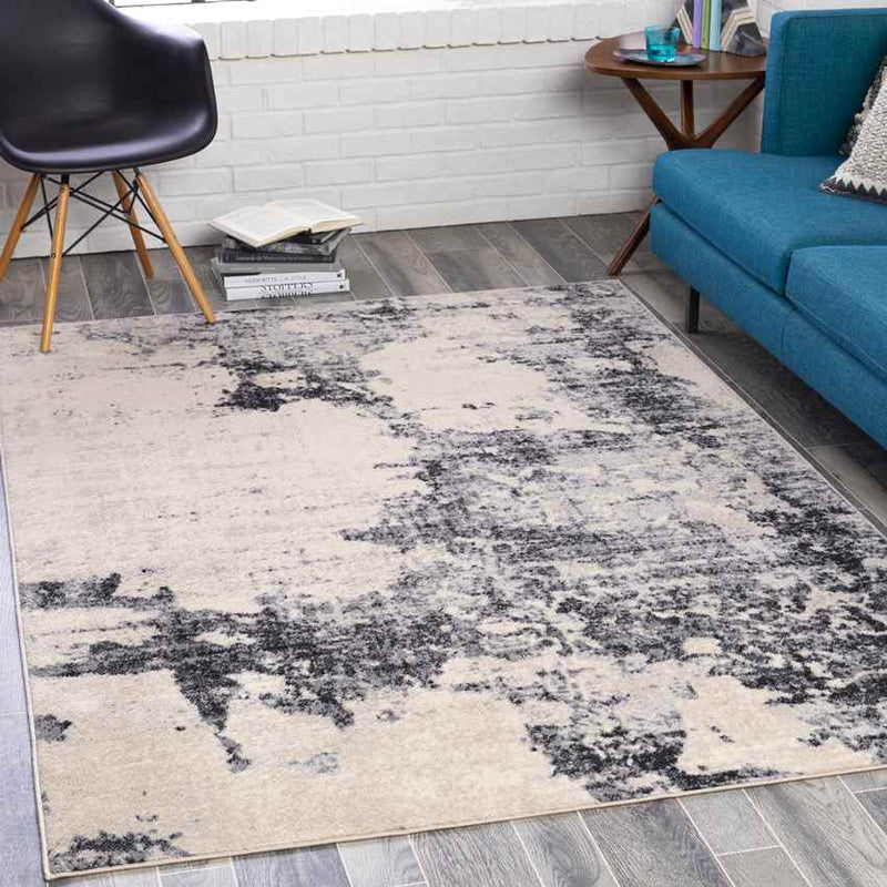 Engelen Modern Black Area Rug