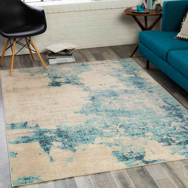 Engelen Modern Aqua Area Rug