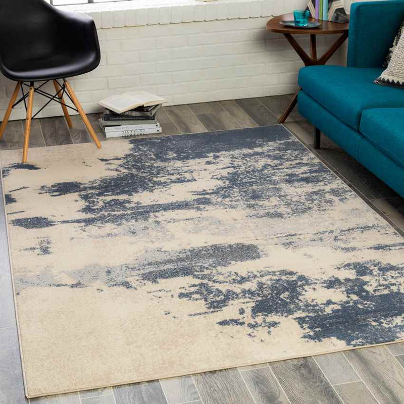 Erp Modern Medium Gray Area Rug