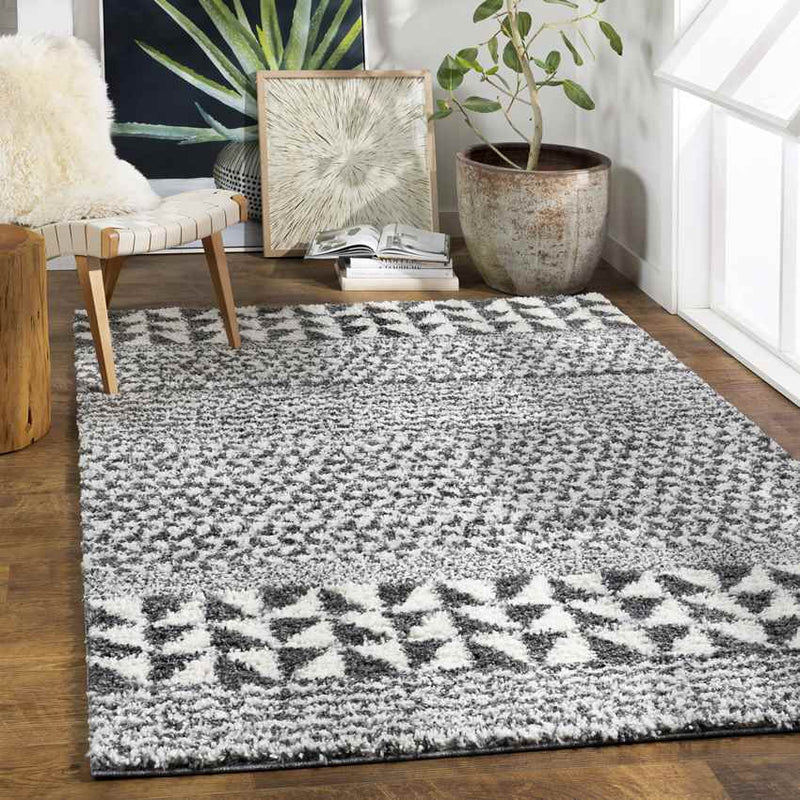 Gewande Global Charcoal Area Rug