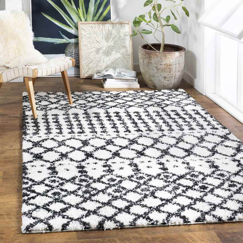 Giessen Global Black Area Rug