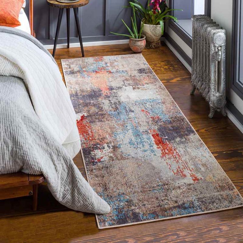 Gijzel Modern Dark Brown Area Rug