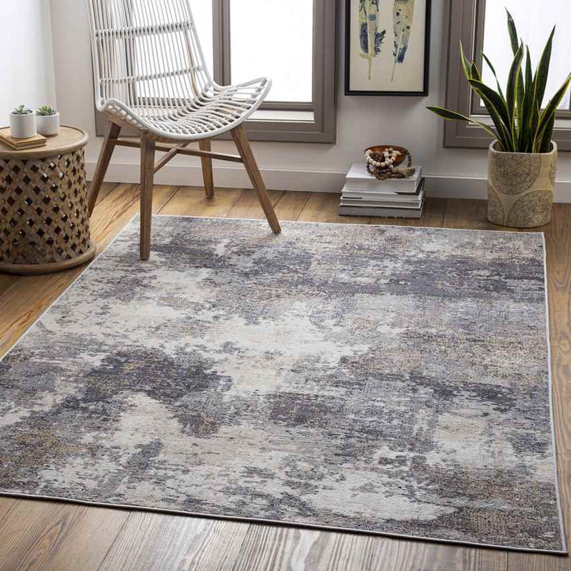 Gorp Modern Dark Brown Area Rug