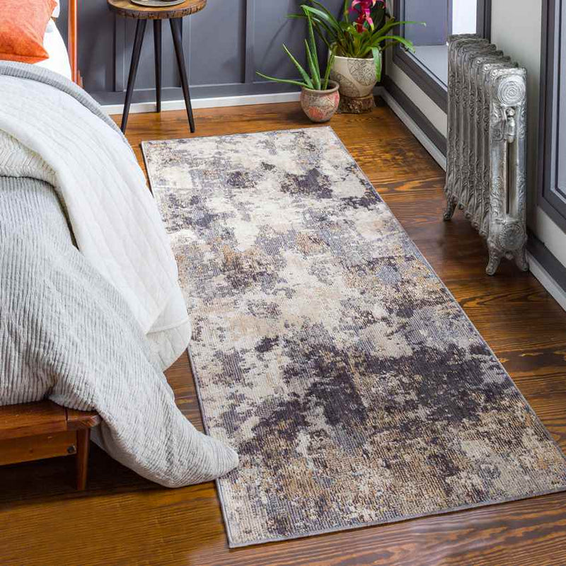 Gorp Modern Dark Brown Area Rug