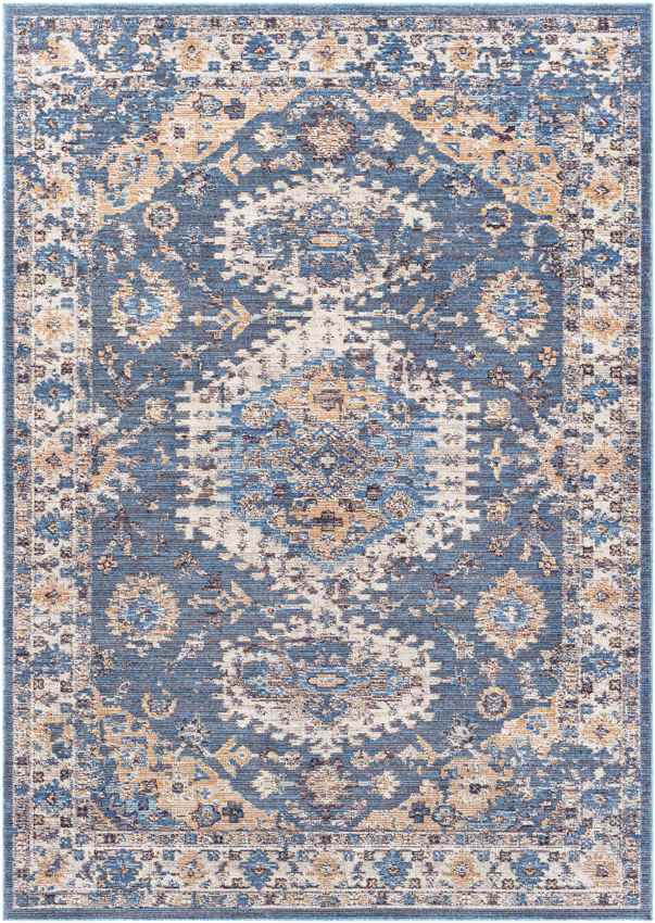 Graspeel Traditional Navy Area Rug