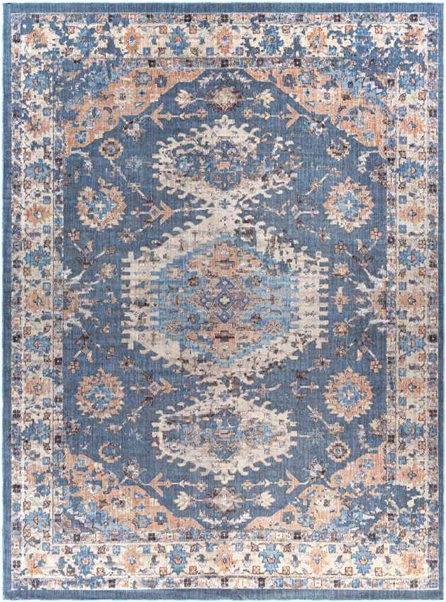 Graspeel Traditional Navy Area Rug