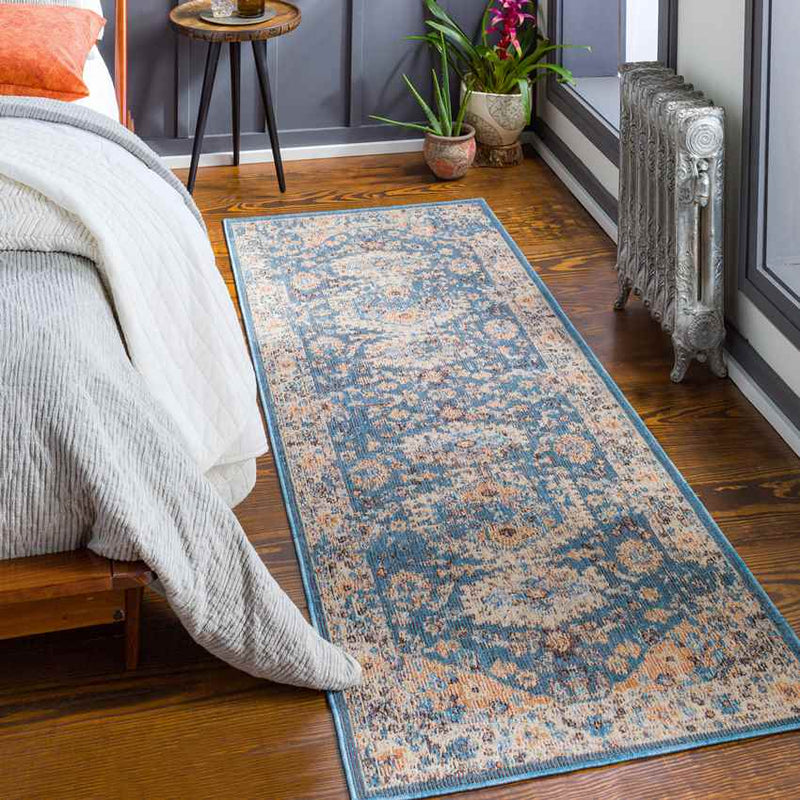 Graspeel Traditional Navy Area Rug