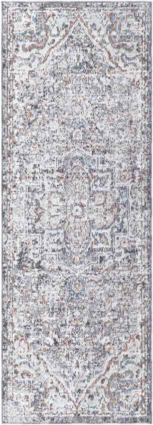 Grotel Traditional Charcoal Area Rug