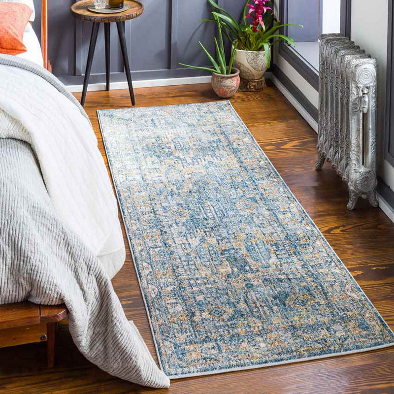 Grotel Traditional Charcoal Area Rug