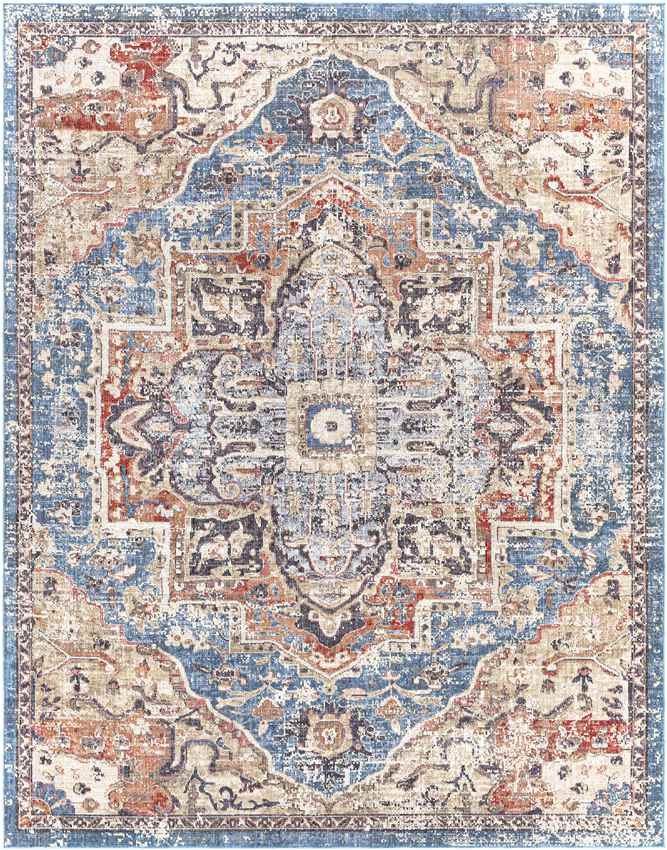 Grotel Traditional Rust Area Rug