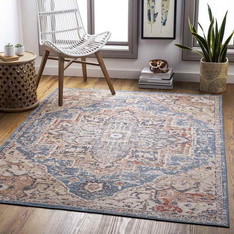 Grotel Traditional Rust Area Rug