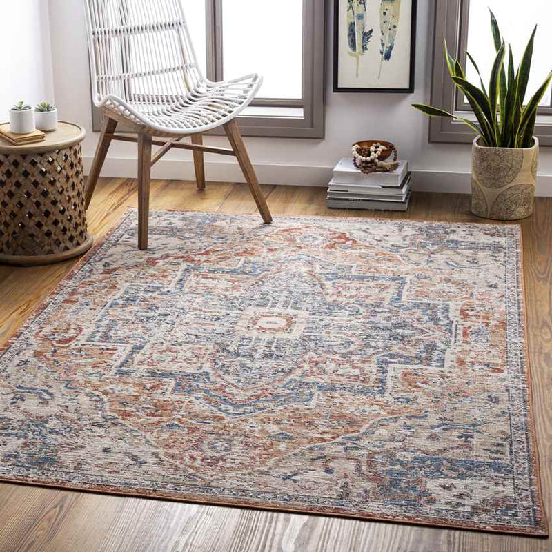 Grotel Traditional Light Gray Area Rug