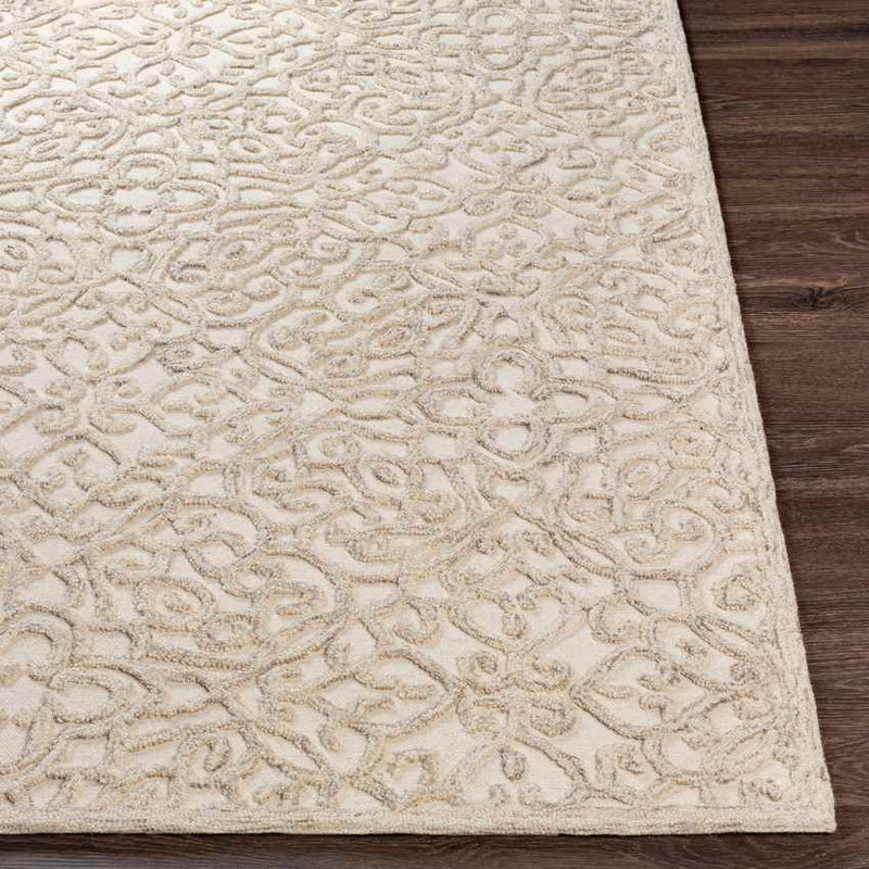 Haghorst Traditional Cream Area Rug