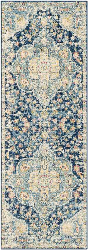 Lola Traditional Navy Area Rug