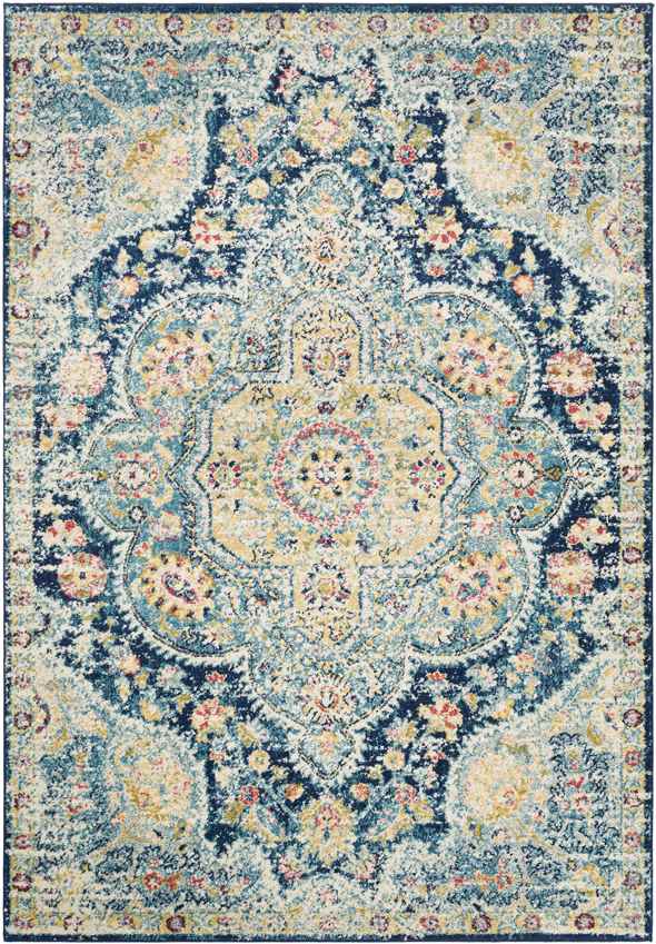 Lola Traditional Navy Area Rug