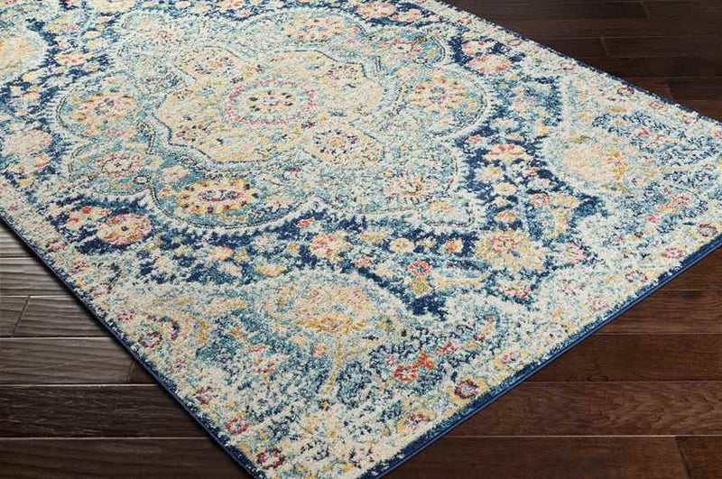 Lola Traditional Navy Area Rug