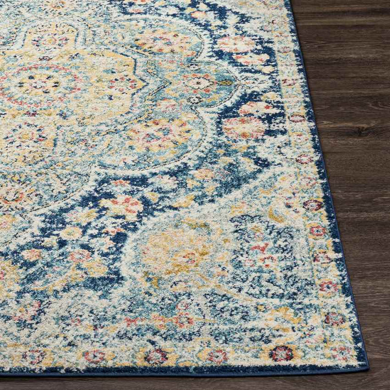 Lola Traditional Navy Area Rug