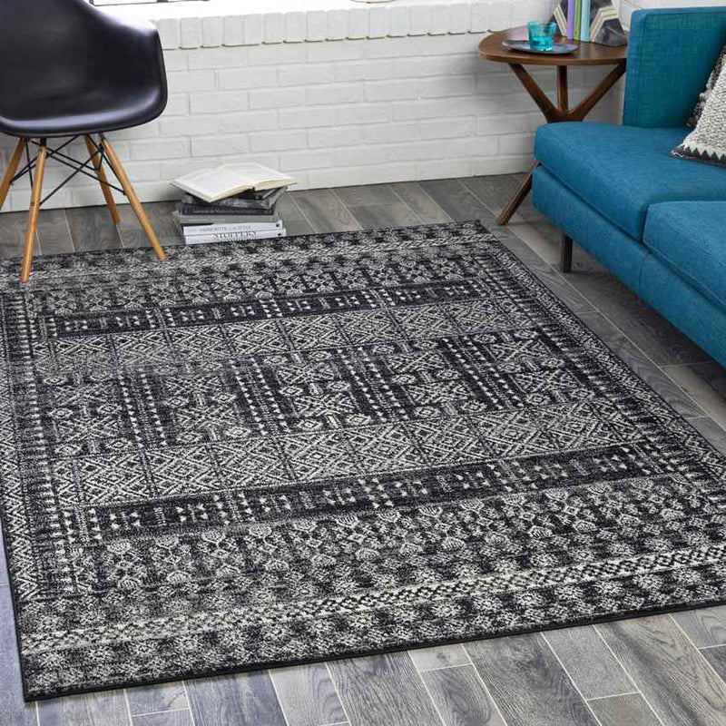 Halder Global Black Area Rug